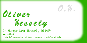oliver wessely business card